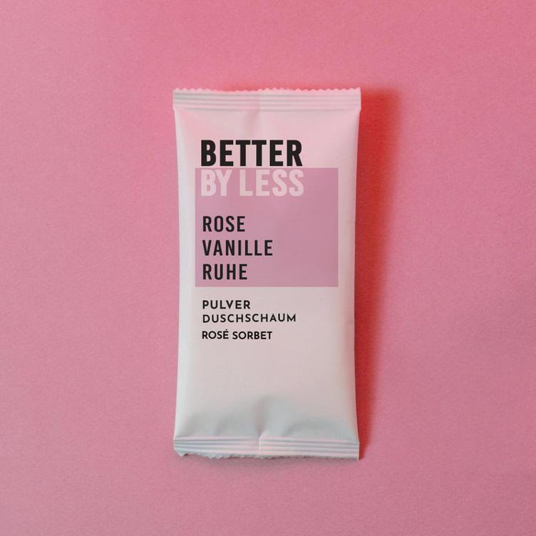 BETTER BY LESS Pulverduschschaum - Rosé Sorbet