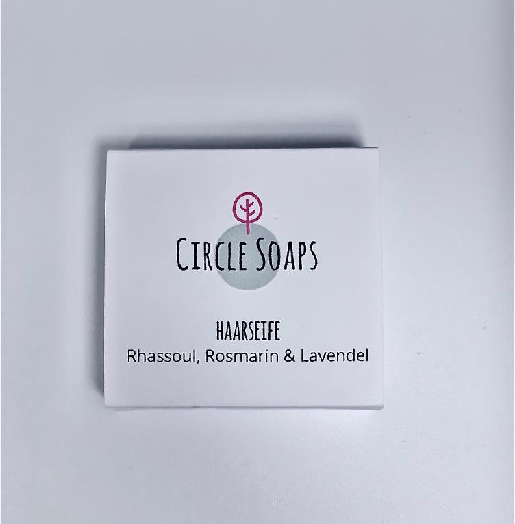 Circle Soaps hair soap - rhassoul, rosemary & lavender