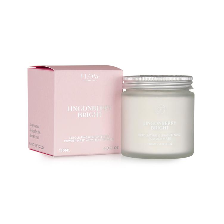 FLOW - Lingonberry Bright – Exfoliating & Brightening Powder Mask with fruit enzymes