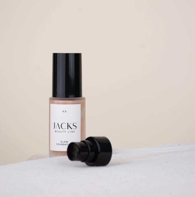 JACKS Beauty Line Set: Pumpspender + Deckel für Glow Foundation